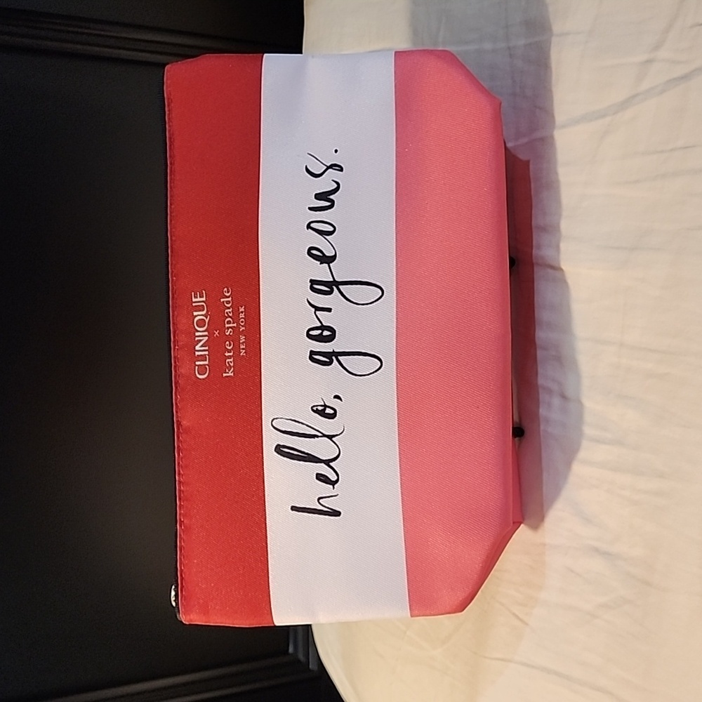 NWOT Clinique x Kate Spade Hello, Gorgeous Makeup Bag